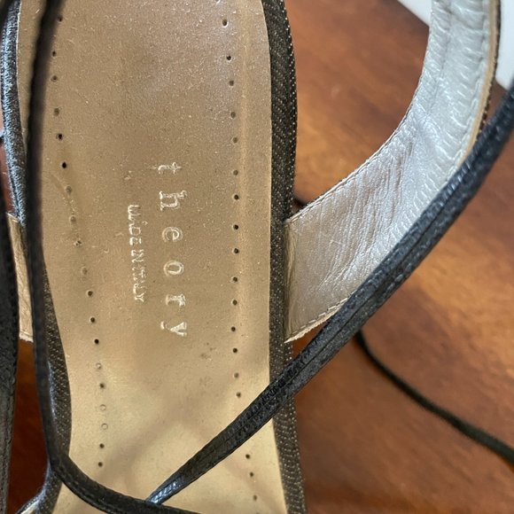 Theory wedge shoes denim 38.5 (US 8) - Picture 3 of 6